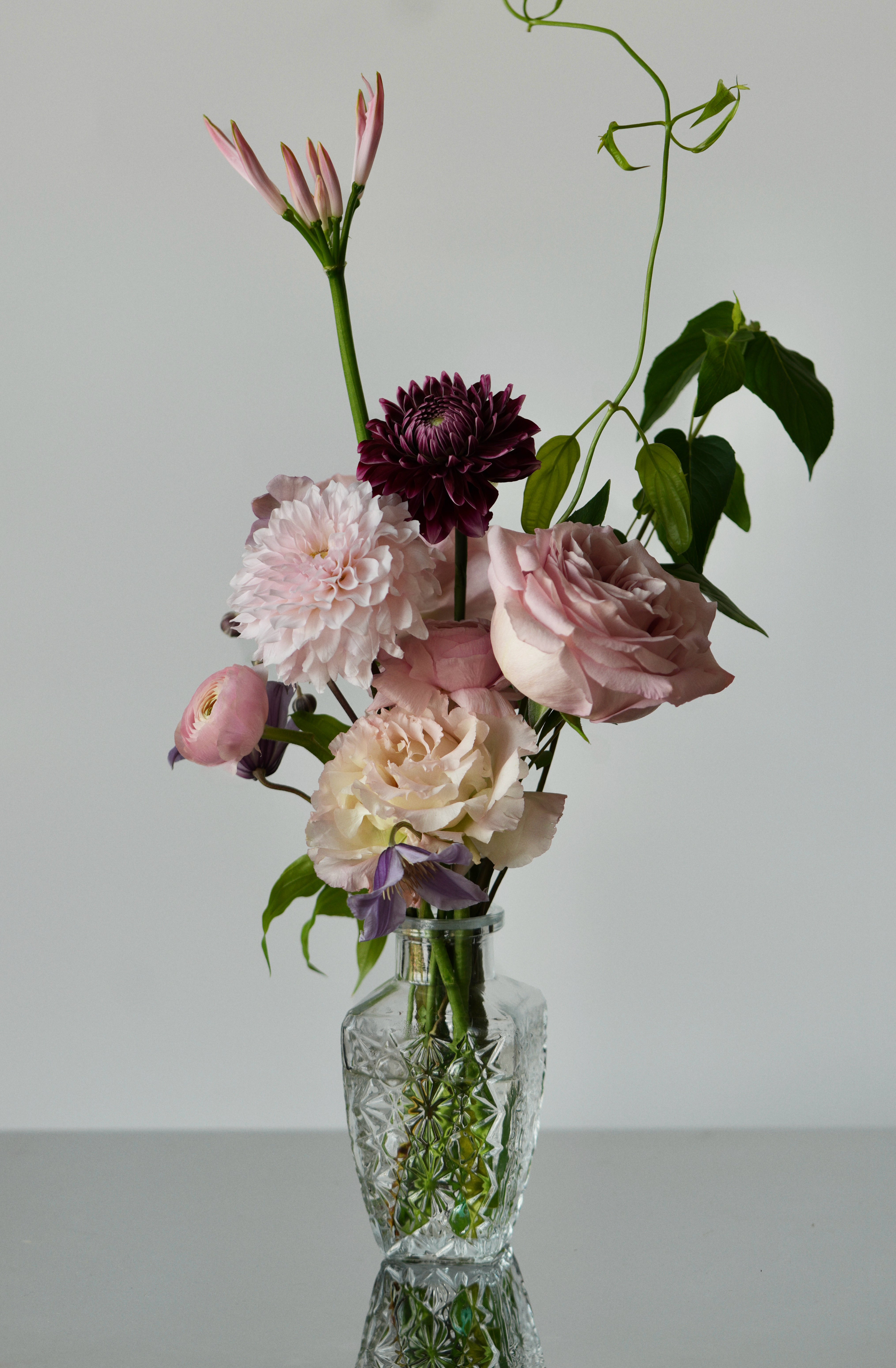 PINK CLUSTER VASES